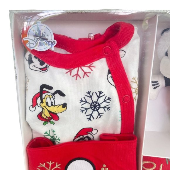Disney Store Mickey Mouse and Friends My First Christmas Baby Gift Set 0-3M - Picture 5 of 11